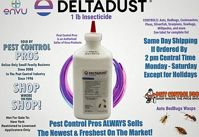 1 lb ENVU Delta Dust Pest INSECT Control Bed Bugs Bees Wasp NO Ship to New York