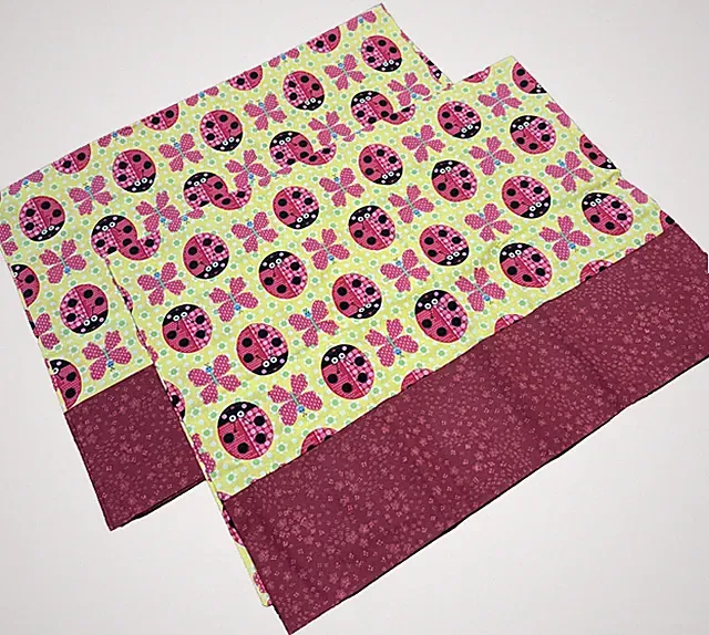 Adorable Cotton New Standard Fit Ladybug Pillowcase Set of 2