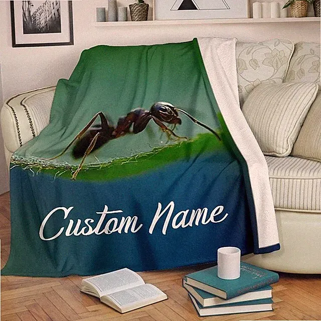 Ant Insect Blanket Throw Fleece Cozy Couch Sofa Plush Bedding Gift