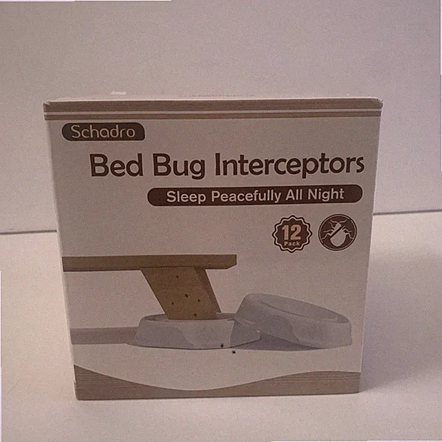 Bed Bug Interceptors, 12 Pack Bed Bug Traps, Insect Detector for Bed Sofa New