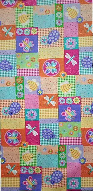 BTY CRITTERS PATCH DRAGONFLIES LADYBUGS BUMBLEBEES BUTTERFLY New Cotton Fabric