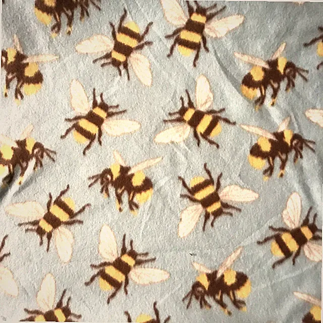Busy Bee Blizzard Fleece FABRIC Baby blue Per Yard 59" width 100% polyester