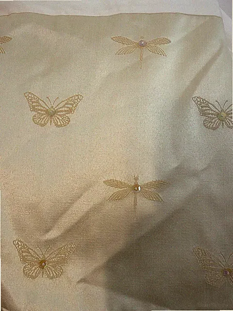 Croscill KING Bedskirt Butterflies Hummingbirds