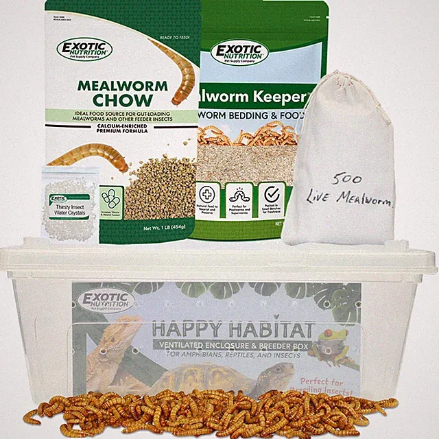 Mealworm Breeder Kit - Breeder Kit for Feeder Insects For Reptiles, Amphibians