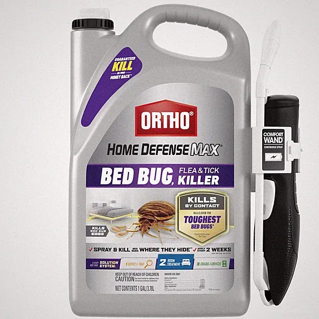 Ortho Home Defense Max Bed Bug, Flea and Tick Killer with Comfort Wand, 1 gal.