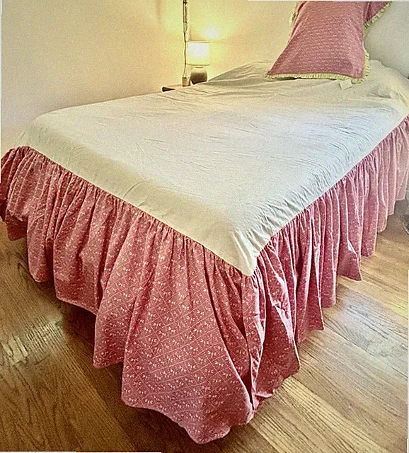 Pamela Kline Traditions Queen Bed Skirt Duster Sham Pink Dragonfly New