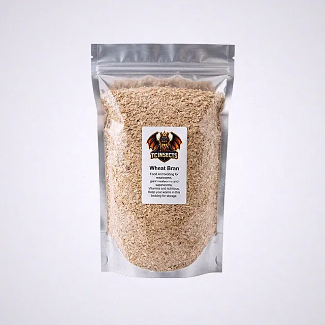 TC INSECT Wheat Bran Food & Bedding for Mealworms Superworms Live Feeders